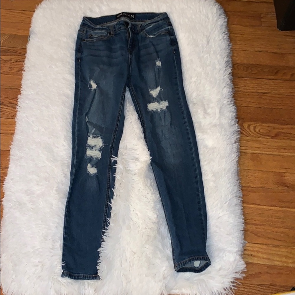 Blue Ripped Jeans